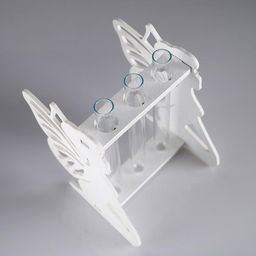 Кашпо деревянное 13.311.615.5 см с 3 колбами Фея, белый Дарим Красиво  фото 2