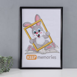 Фоторамка пластик "Пиксель" 40х60 см, чёрный (пластик)