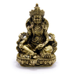 Фигурка Фен Шуй Кубера - бог богатства под бронзу Оберег на процветание 12см-8см