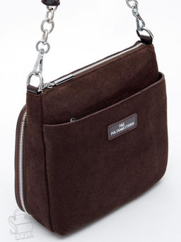 Сумка женская кожаная 2378YF d.coffee Polina&Eiterou