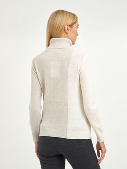 водолазка женская серая с объемным узором - Glenfield фото 9