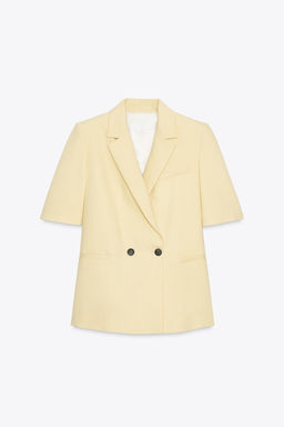 SHORT-SLEEVED TEXTURED BLAZER - Zara фото 7