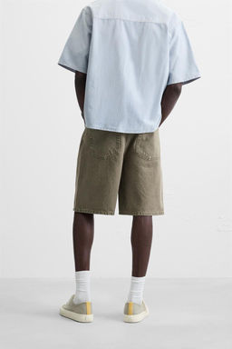 STRAIGHT-LEG DENIM BERMUDA SHORTS - Zara фото 34