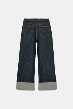 ZW COLLECTION WIDE-LEG MID-WAIST JEANS - Zara фото 6