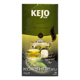 Зеленый чай Молочный Улун в пакетиках (25х2г) Milky Oolong Kejo, Россия, 50 г Акция