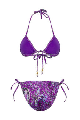 TRENDYOLMILLA Sal Desenli Ucgen Boncuk Aksesuarl? Regular Pretty Bikini Tak?m? TBESS25BT00084  фото 6