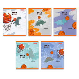 Светоч 18ТЕТк-001 Тетрадь ученическая школьная, A5 18 л. на скобе 65 г/кв.м , белизна 100 % 20 шт. клетка 000709 Давайте играть !