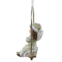 Изделие декоративное подвесное "Девочка на качелях", L5 W3,5 H8 см, 2в.