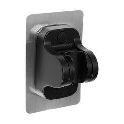 Держатель для душевой лейки ZEIN Z104, регулируемый, самоклеющейся, черный