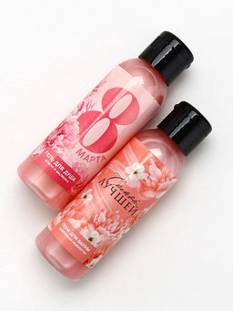 Подарочный набор С 8 Марта!, гель для душа и пена для ванны, 2?100 мл, Чистое счастье  фото 4