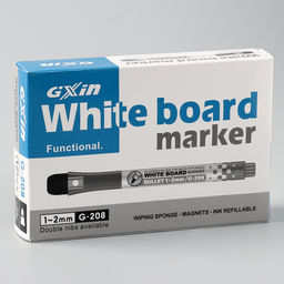 Цена за 12 шт. Маркер на водной основе с магнитом, 2×2×13.5 см, чёрный