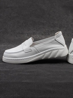 06-YE290-2 WHITE Туфли женские (натуральная кожа)