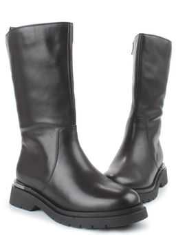 ZA4226M BLACK Сапоги зимние женские (натуральная кожа, натуральный мех, натуральная байка)