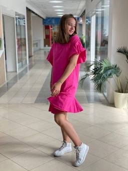 Платье с волнами ПЛОТНЫЙ ХЛОПОК - Knitka wear фото 6