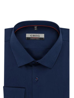 Сорочка мужская длинный рукав GREG 240/238/NB/ZN/1p STRETCH  фото 3