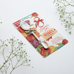 Цена за 3 шт. Ложка чайная именная Ольга, 3?14 см