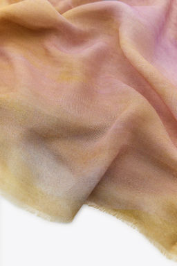 TIE-DYE PRINT MODAL SCARF - Zara фото 2