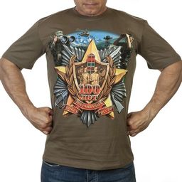 Мужская футболка хаки олива Пограничные войска России - адекватная цена и размерный ряд до 6XL! №585
