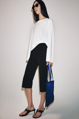 CAMISETA MANGA LARGA RANGL?N / Blanco - Zara фото 5