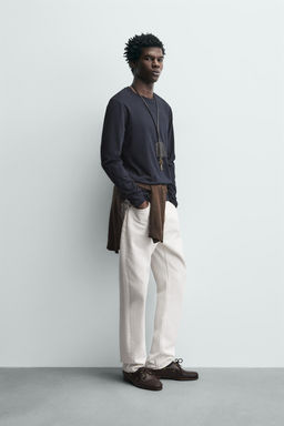 CAMISETA SLIM FIT B?SICA / Marino - Zara фото 4