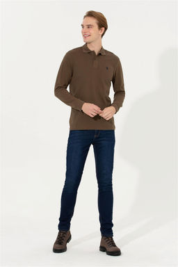 Мужской базовый свитшот кокосового цвета - U.s. polo assn фото 4