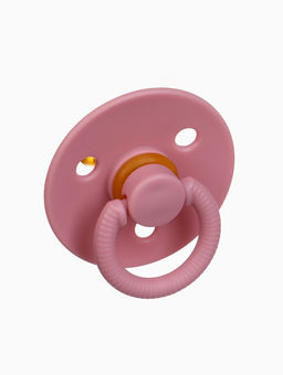 Соска-пустышка, от 0 мес., латекс, классическая, в контейнере, пыльно-розовая, M&B