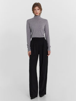 Водолазка женская серая темно -серый меланж 122911 - Mark formelle фото 3