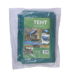 Тент защитный, 8×4 м, плотность 120 г/м², УФ, люверсы шаг 1 м, зелёный