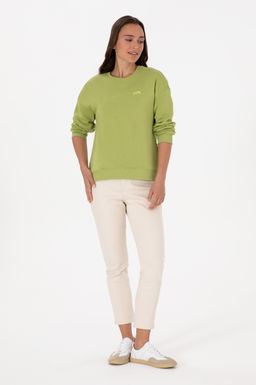 Kad_n F_st_k Ye_ili _ardonlu Bisiklet Yaka Basic Sweatsh_rt - U.s. polo assn фото 4