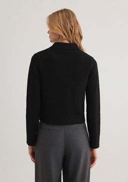 Fermuarl? Siyah H?rka - Mavi фото 5