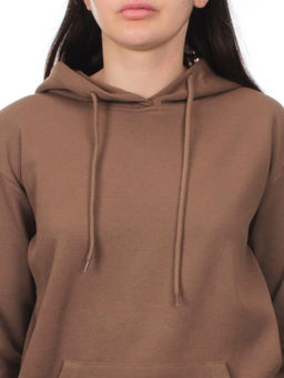 H108 BROWN Костюм спортивный женский (хлопок 90%, полиэстер 10%)