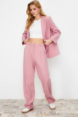 Limited Edition Pembe Regular Astarl? Dokuma Blazer Ceket TWOAW23BC00132