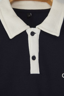 TRENDYOL MAN Lacivert Regular Polo Yaka Duz Orme Polo Yaka T-shirt TMNSS25PO00005 - Trendyolmilla фото 14