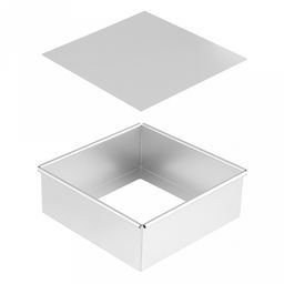 Форма для выпечки алюминиевая "Мастер" 20,2х20,2х7,5см, s1мм, съемное дно, загнутый край, в коробке (Китай)