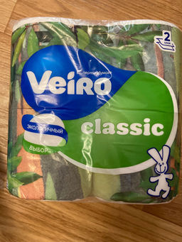 VEIRO т/бумага 2-сл. Классик ( 4 рул.) Белая  фото 2