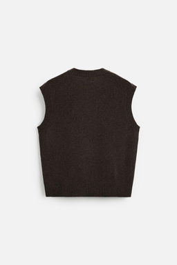KNITTED WOOL VEST - Zara фото 7