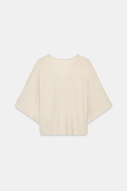 CAMISETA ESCOTE PICO CON LINO / Arena - Zara фото 5