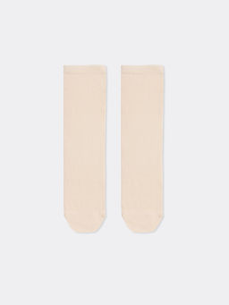 Цена за 5 пар! Детские высокие носки нюдового оттенка - Mark formelle фото 3