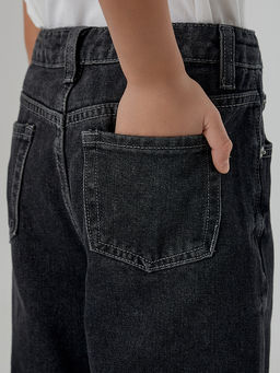 Джинсы для девочек серые Wide leg - Mark formelle фото 7