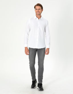 Beyaz Slim Fit Uzun Kollu G_mlek - Pierre cardin фото 4