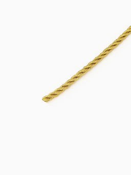 Шнур полиэстер на бобине, d=3 мм L=18 м, люрекс, цвет золотой
