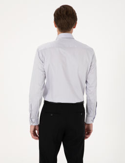 Gri Slim Fit Uzun Kollu Basic G_mlek - Pierre cardin фото 6