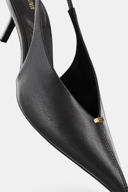 HEELED SLINGBACK SHOES - Zara фото 2