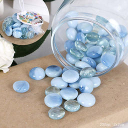 Декоративные камни 250г / 7-219 /уп 100/ голубой / 711819