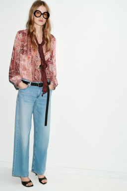 Z1975 WIDE-LEG LOW-RISE JEANS - Zara фото 11