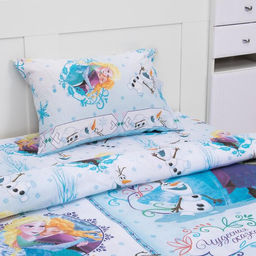 Постельное бельё 1,5 сп Сказка Холодное сердце , размер 143х215 см, 150х214 см, 50х70 см -1 шт., 100% хлопок, бязь 125 г/м2 - Disney фото 2