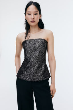 Top bandeau de lentejuelas - H&m фото 3