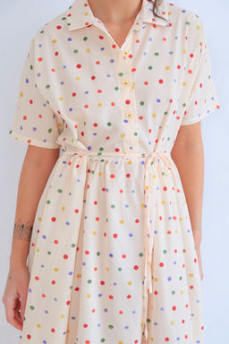 Martichelli Платье с разноцветным горошком без пояса  фото 5