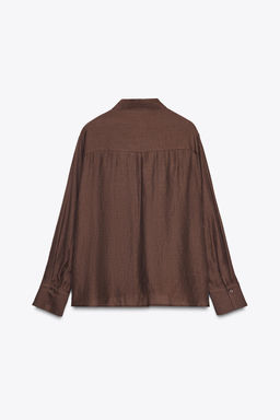 TEXTURED FLORAL SHIRT - Zara фото 7