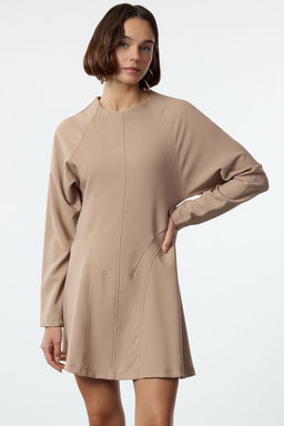 Vizon A Kesim Dikis Detayl? Mini Dokuma Elbise TWOAW25EL00124 - Trendyolmilla фото 2